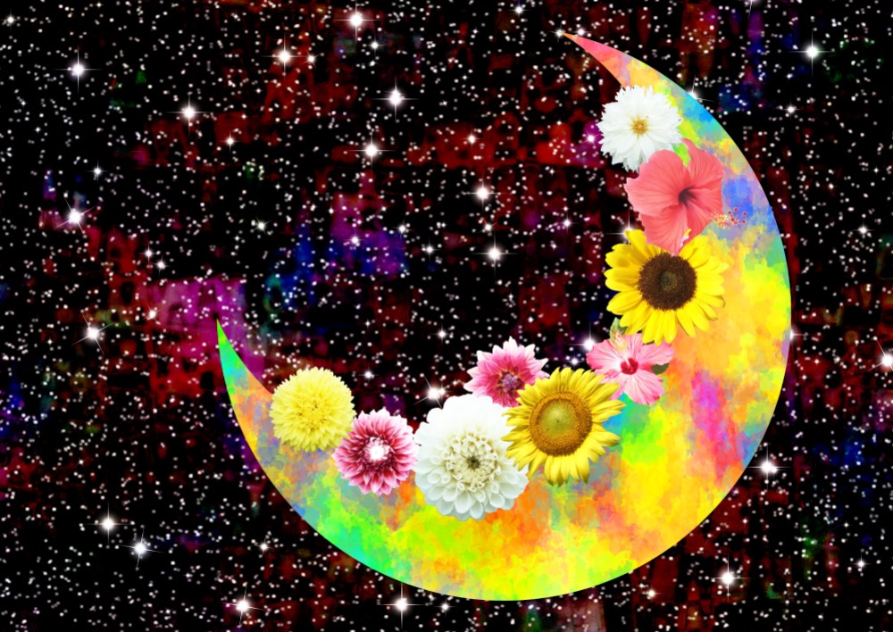 月光花 A4 絵画 ヒロシ・ド・クレヨン 通販 1838832｜Creema