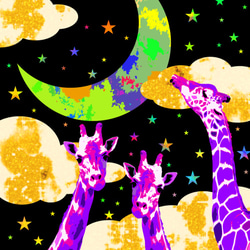 月光花 A4 絵画 ヒロシ・ド・クレヨン 通販 1838832｜Creema(クリーマ)