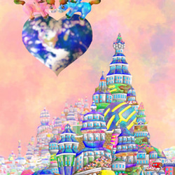 ミャンマーのパゴダ(油絵） ミャンマーのパゴダ(油絵） ミャンマーのパゴダ(油絵） ミャンマーの