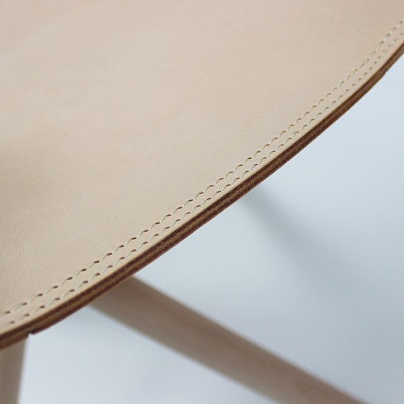 JAPAN LANSUI DESIGN ヌメ革＆無垢材 折りたたみチェアー(四脚椅子) 4枚目の画像