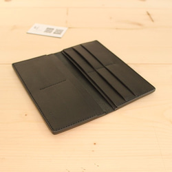 JAPAN LANSUI DESIGN 名入れ対応 ヌメ革手作り手縫い ８カード入れ長財布 9枚目の画像