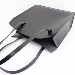 JAPAN LANSUI DESIGN 名入れ対応 ヌメ革手作り手縫い ハンドバッグ 7枚目の画像