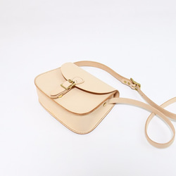 日本製 名入れ可能・本革手つくり手縫い MINIショルダーバッグ 10枚目の画像