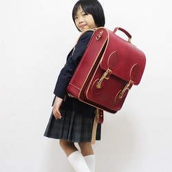 JAPAN LANSUI DESIGN 名入れ対応 ヌメ革手作り クッション付きランドセル！通勤通学 7枚目の画像