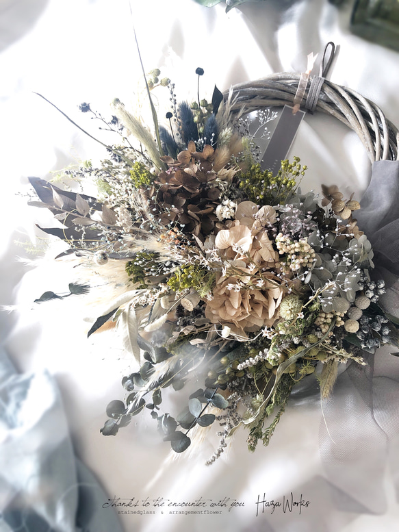 【3sato3sato3さま専用】arrangement arrangement wreathe 7枚目の画像