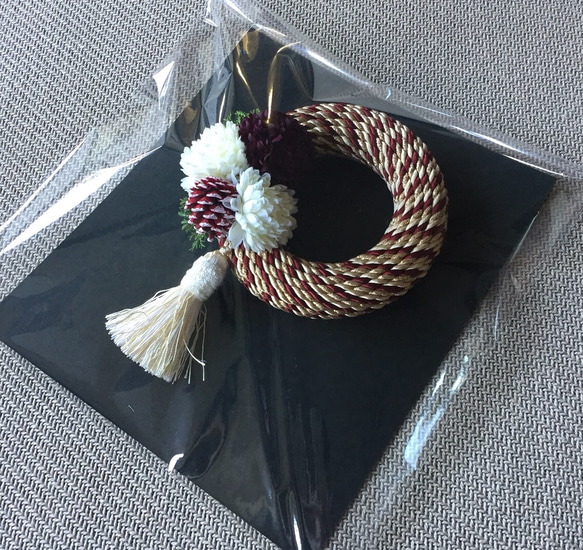 ◆再販◆New Year Code Wreath (レッド×ゴールド）◆ 4枚目の画像