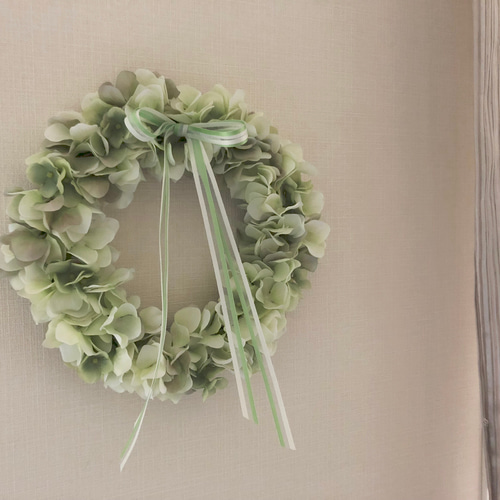 アジサイのリース(W/G) アートフラワー Flower COCON 通販 5795139