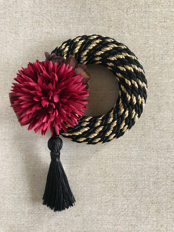 ＊Creema限定＊　Code Wreath ◆Black & Gold◆ 2枚目の画像