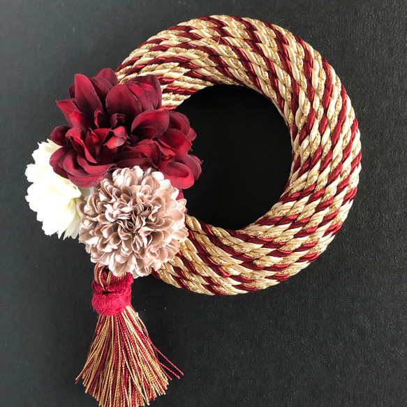 New Year Code Wreath (レッド×ゴールド）C 1枚目の画像