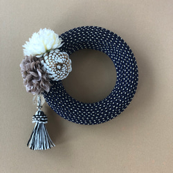 New Year Code Wreath (Navy）A 2枚目の画像