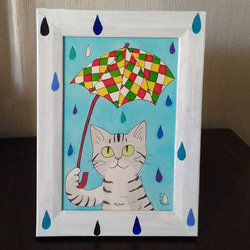 "Rona in a rainy day"(original painting) 第2張的照片