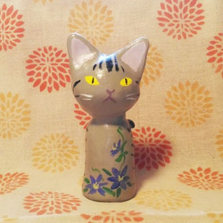 貓小木偶 Cat Kokeshi Doll (tabby) 第1張的照片