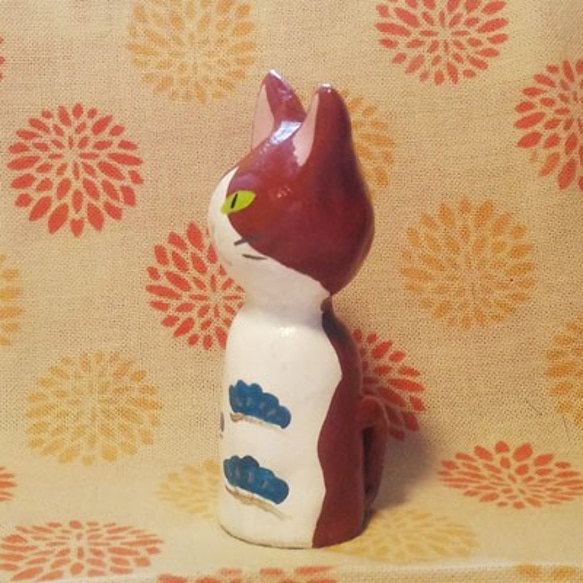 貓小木偶 Cat Kokeshi Doll (tabby) 第4張的照片