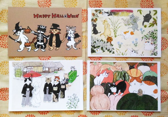 明信片四套秋　Autumn postcards set 第5張的照片
