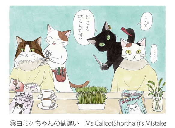 4 Postcards Set of Cats' Shops   一套4張用於貓店的明信片 第3張的照片