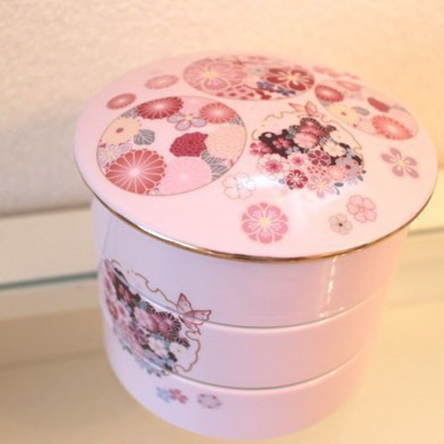 ピンクのかわいいお重 お椀・ボウル・鉢 Le Maquillage 通販 1574624