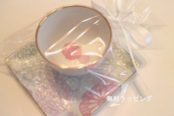 ★ふうさま★お取り置き分　パステル花柄のお茶セット 2枚目の画像