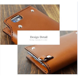 【送料無料】ほぼ全機種製作可能 最高級栃木レザー スマホケース iPhone11 Xperia Android 4枚目の画像