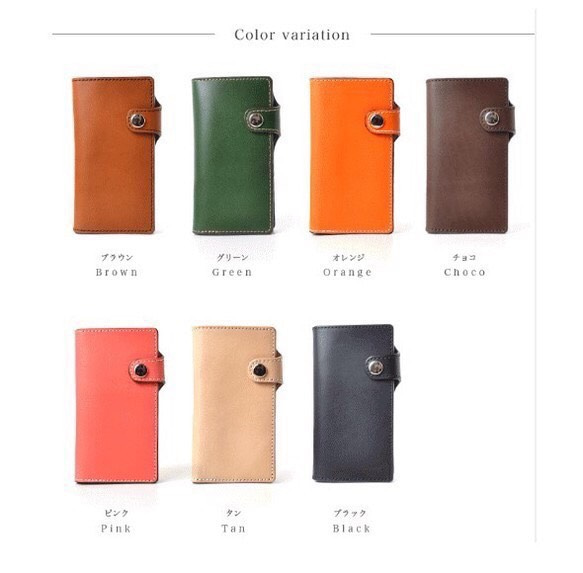 【送料無料】ほぼ全機種製作可能 最高級栃木レザー スマホケース iPhone11 Xperia Android 5枚目の画像