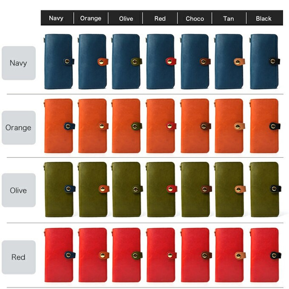 栃木レザー スマホケース 手帳型ケース ほぼ全機種  iPhone12 ケース Xperia AQUOS ケース 10枚目の画像