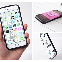 【免費送貨】iPhone手機殼水彩設計智能手機外殼衝擊吸收箱 第5張的照片