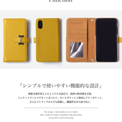 iPhone12 iPhone11 スマホケース iphoneSE2ケース ほぼ全機種 ワンポイント ミラー付 手帳型 6枚目の画像