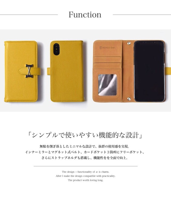 iPhone12 iPhone11 スマホケース iphoneSE2ケース ほぼ全機種 ワンポイント ミラー付 手帳型 6枚目の画像