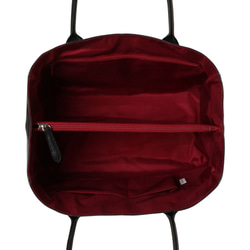 【イタリア革 日本製】A4ファイル対応 オール牛革 ソフトシュリンクレザー 広マチ トートバッグ 軽量 ブラック 3枚目の画像