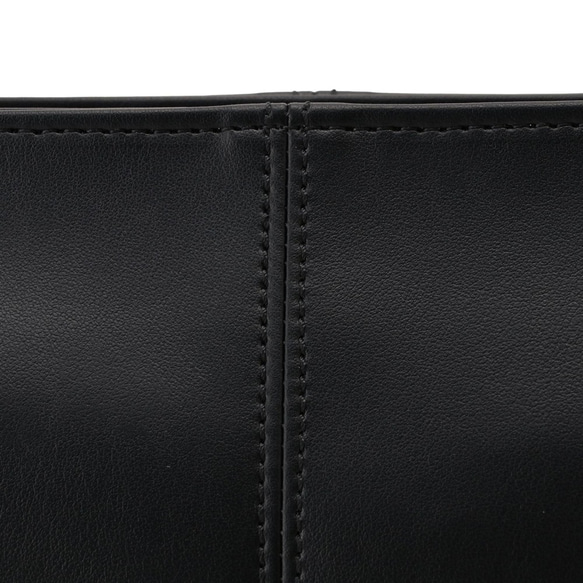 日本製造：「告別肩部僵硬」超輕（約360克）高品質PU皮革手提包，可裝A4文件，黑色 第3張的照片