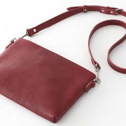 日本製】 ヌメ革 本革 軽量約370g ショルダーバッグ ポシェット