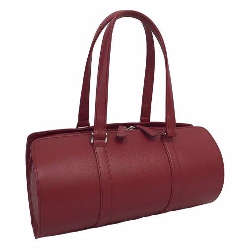 オール牛革 本革バッグ 筒型 ボストンバッグ 軽量 リアル シュリンク