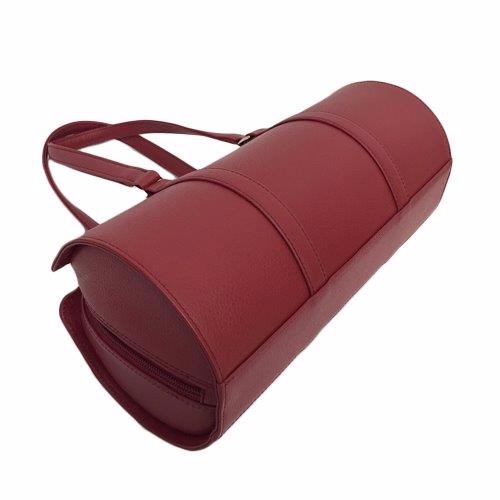 オール牛革 本革バッグ 筒型 ボストンバッグ 軽量 リアル シュリンク