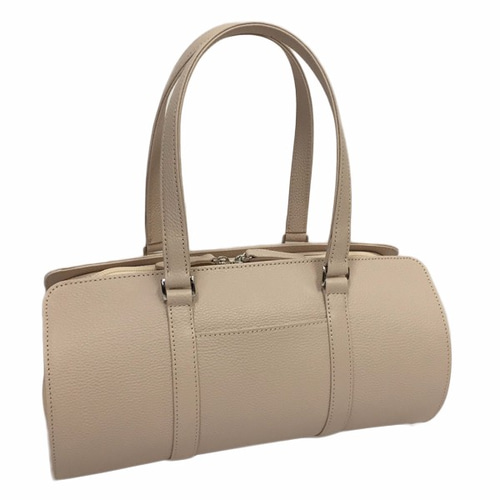 オール牛革 本革バッグ 筒型 ボストンバッグ 軽量 リアル シュリンク