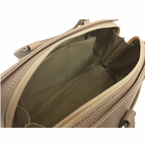 オール牛革 本革バッグ 筒型 ボストンバッグ 軽量 リアル シュリンク