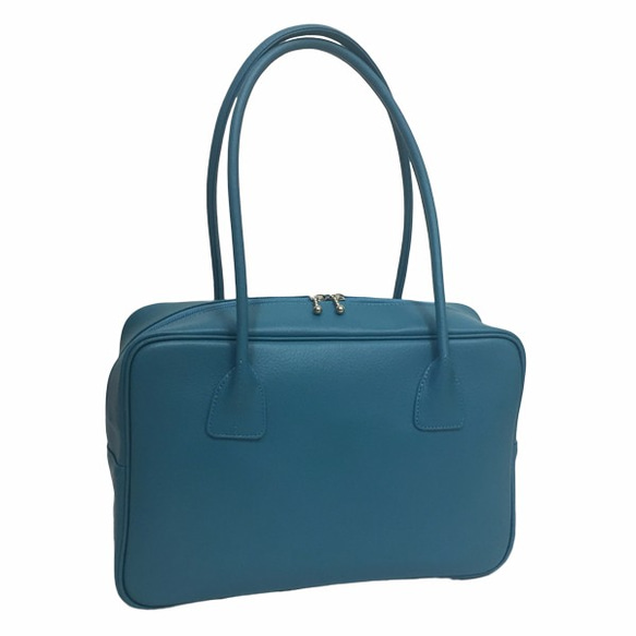 日本製】オール牛革 本革バッグ スクエアボストン 軽量 リアル