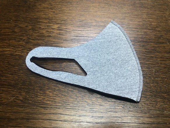 立體口罩 可以用水洗的材料製成的立體布口罩  超薄 2毫米 可重複清洗的口罩。 M尺寸 灰色 第5張的照片