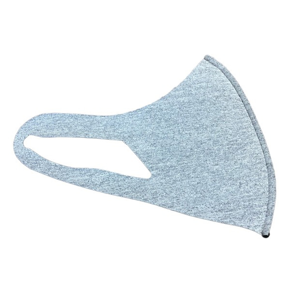 立體口罩 可以用水洗的材料製成的立體布口罩  超薄 2毫米 可重複清洗的口罩。 M尺寸 灰色 第2張的照片