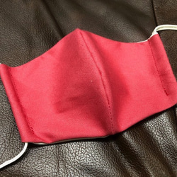 可水洗的立體口罩可調式耳帶100％棉質可水洗的立體口罩M玫瑰 第1張的照片