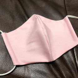 可水洗的三維口罩可調式耳帶100％棉質的可水洗的三維口罩L可口的豌豆（淺粉紅色） 第1張的照片