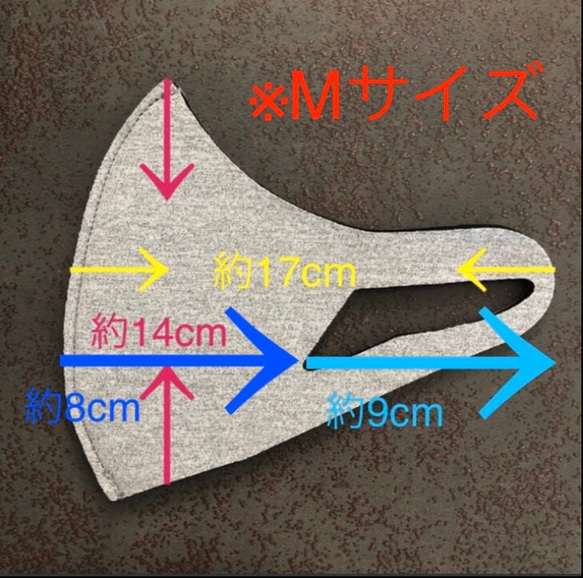 立体マスク 水洗いできるウエットスーツ素材の立体マスク 厚み2mm 繰り返し使える　洗えるマスク Mサイズ ブルー 4枚目の画像