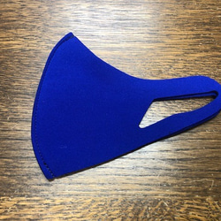 立体マスク 水洗いできるウエットスーツ素材の立体マスク 厚み2mm 繰り返し使える 洗えるマスク Lサイズ ブルー 2枚目の画像