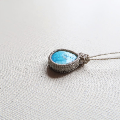 ヘミモルファイト・マクラメペンダントrmarr ネックレス・ペンダント