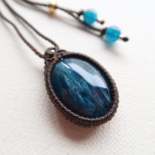 アパタイト　マクラメネックレス 19c95963efbb1909677a8d1a952383