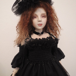 ハンドメイドビスクドール人形 青いドレス 3体目・青いドレスのCOLLECTIBLE Bru No230⑤完成・販売