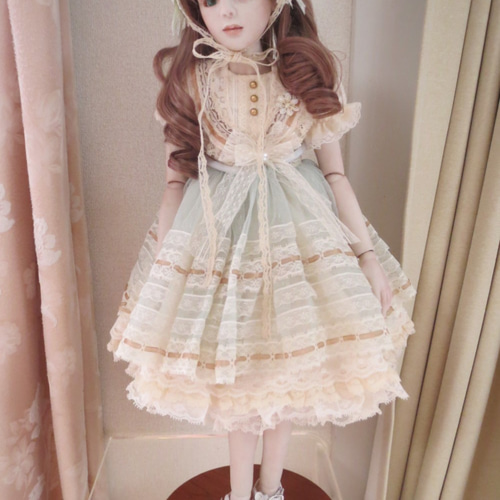 2024新商品 創作球体関節ビスクドール人形 緑色の目の少女 パート2 その他 ビスクドール