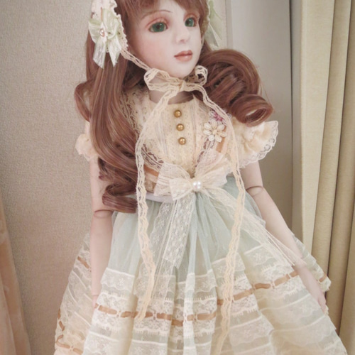 創作球体関節ビスクドール人形 緑色の目の少女 パート2 その他人形