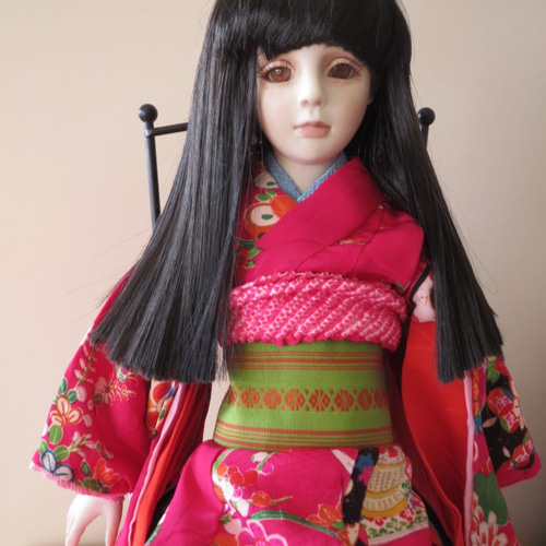 創作人形⑱(綿紗使用) 女の子 日本人形 アンティーク着物 創作人形⑱(綿紗使用) 女の子 日本人形 アンティーク着物