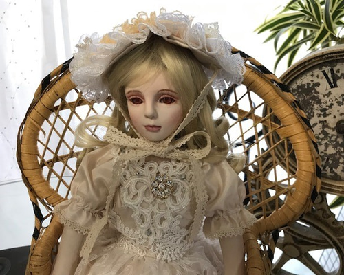 創作ビスクドール 人形白いロングドレスの女の子 その他人形 創作ビスクドール 人形白いロングドレスの女の子 その他人形