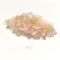 【rie.t】本物の紫陽花♡春色バレッタ 3枚目の画像