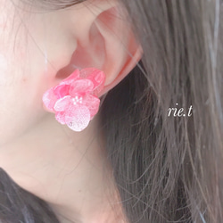 再販2【rie.t】ピンクの紫陽花 3枚目の画像